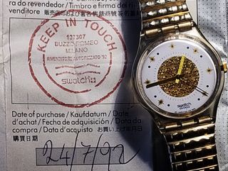 Swatch Golden Waltz 1991 GK 142 vintage