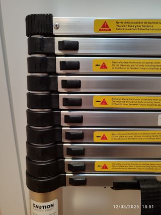 3,2 Escalera telescopica aluminio plegable