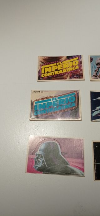 Lote cromos troquelados Star Wars
