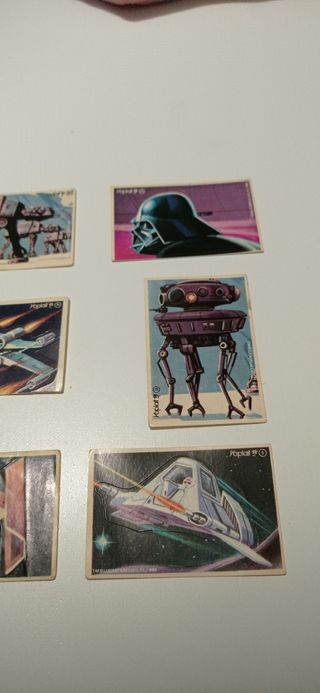 Lote cromos troquelados Star Wars