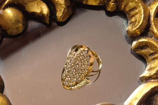 Anillo Oro Piedras Brillantes
