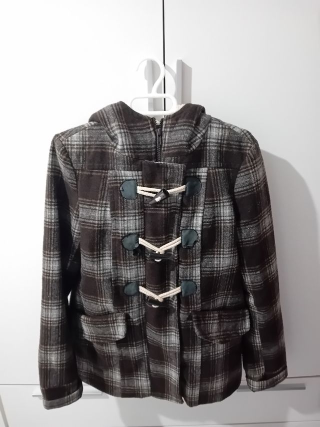 Trenca vintage de cuadros Lefties