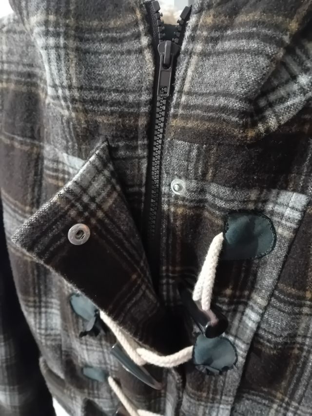 Trenca vintage de cuadros Lefties