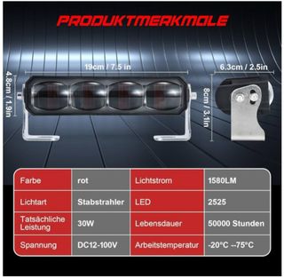 Luz LED Estroboscopica de Carretilla Elevadora