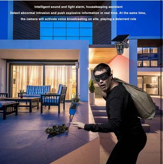 Telecamera di Sicurezza Esterna a Doppio Obiettivo