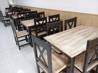 silla madera cafeteria(mínimo 12)