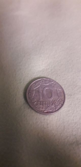 Moneda antigua 10 céntimos 