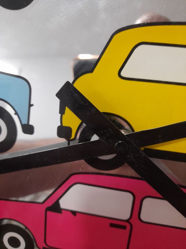 Reloj de pared de cristal