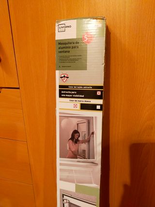 Mosquitera aluminio blanca