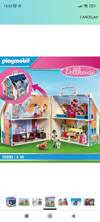 Casa muñecas Playmobil 70985