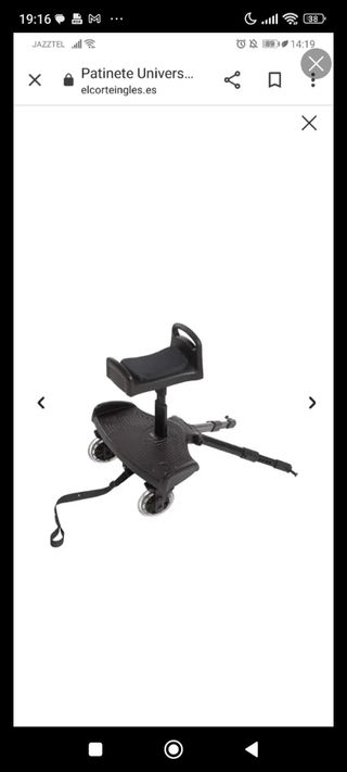 Patinete para carrito