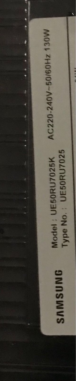 Despiece tv SAMSUNG UE50RU7025K
