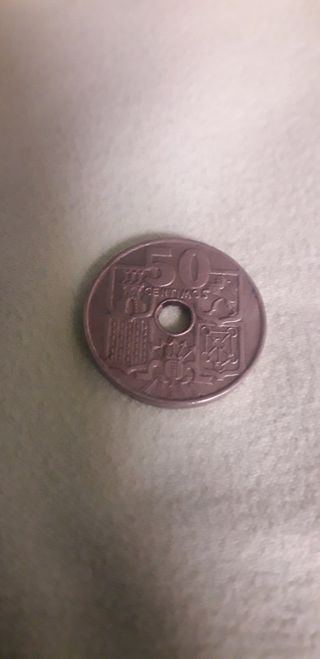 Moneda de 50 céntimos de 1949