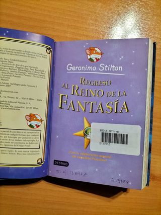 3 libros Gerónimo Stilton