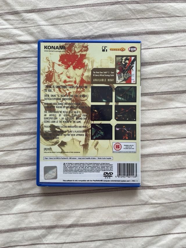 Metal Gear Solid 2. PAL. PlayStation2