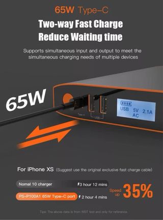 Bateria powerbank alto voltaje