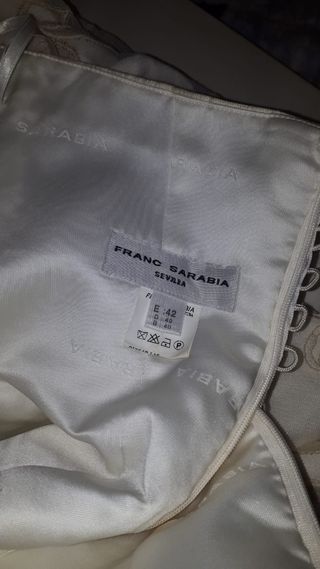 Top y falda de novia