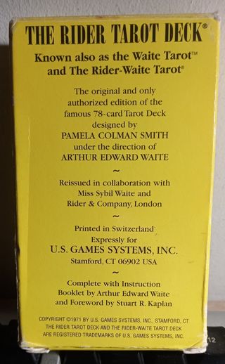 Tarot rider "The Rider tarot deck "