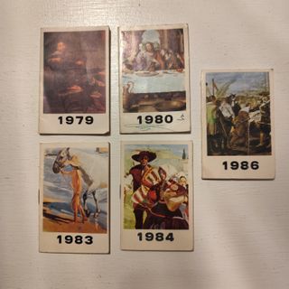 Lote de almanaques y agendas antiguas vintage