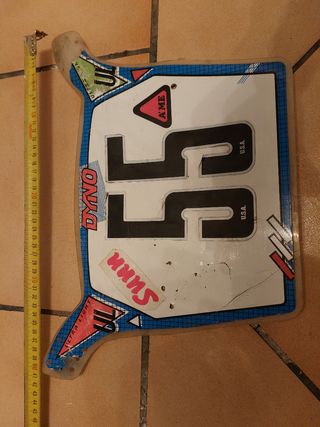 Placa portanúmeros BMX