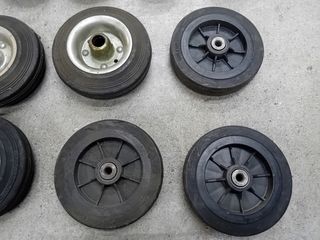 Ruota girevole con freno e gomma