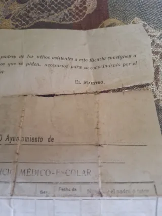 Informe médico antiguo
