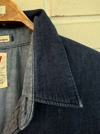 LEVIS azul oscuro camisa vaquera talla L