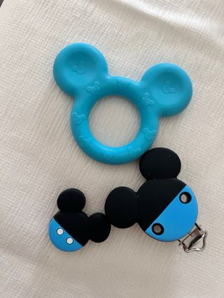 Catenella portaciuccio e anello da dentizione