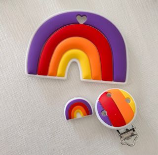 Catenella portaciuccio e anello da dentizione