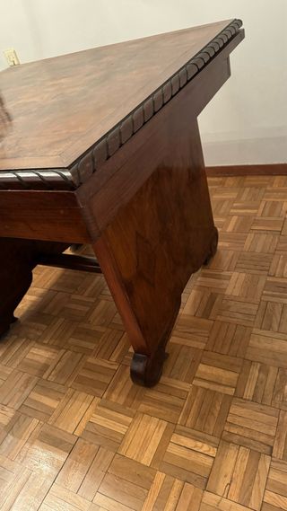 mesa cuadrada extensible. vintage antigua