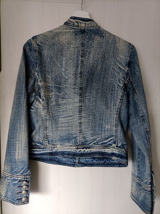 Chaqueta de marca francesa vaquera lavada