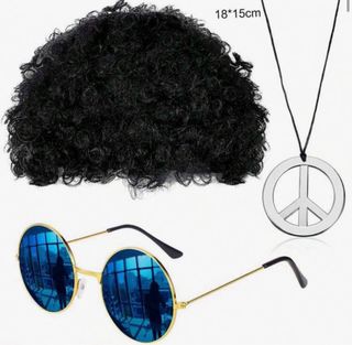 Peluca hombre conjunto para disfraz 