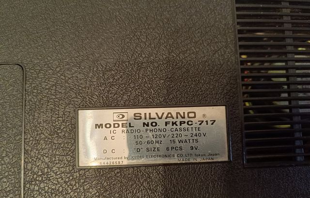 Tocadiscos Silvano FKPC 717