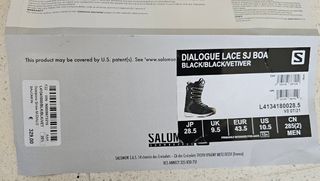 Scarponi SALOMON snowboard lace boa 43.5