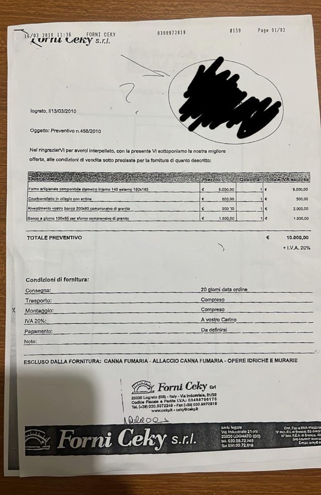 Forno professionale per pizza Ceky