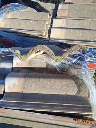 Teja hormigón envejecida