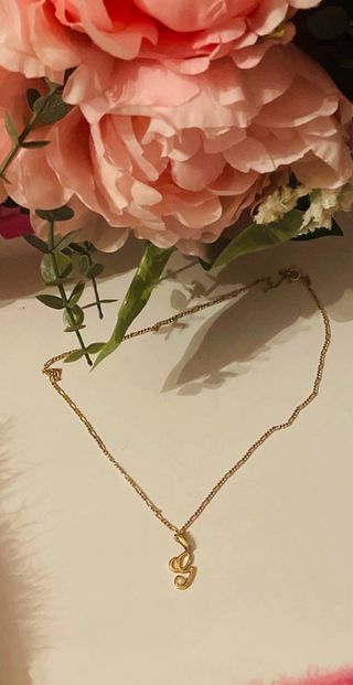 Colgante baño oro sobre plata y perla