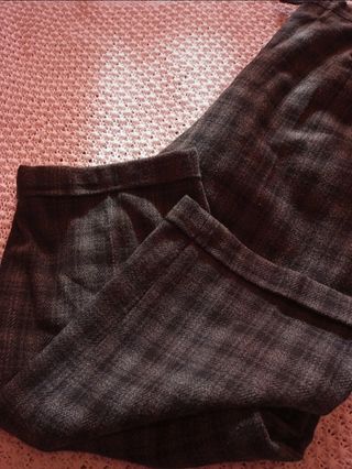 Pantaloni sartoriali di Lana a quadri 