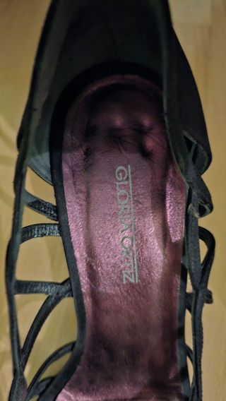 ZAPATOS GLORIA ORTIZ RASO NEGRO