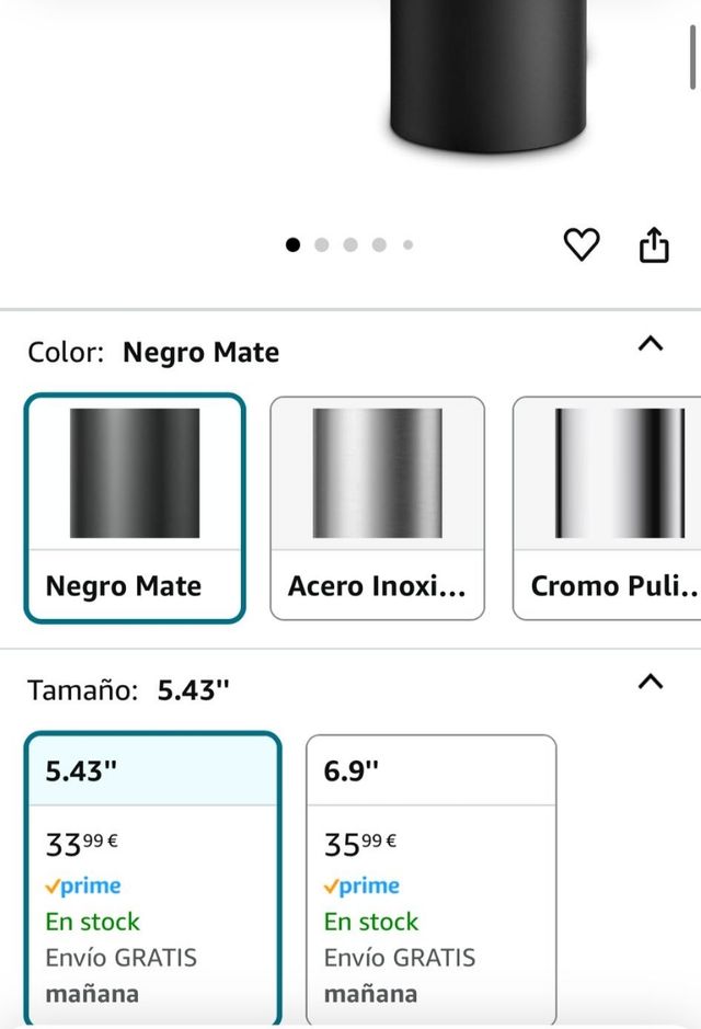 Grifo lavabo monomando negro de cascada.