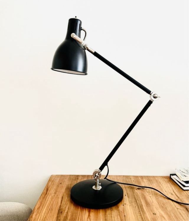Lampara Flexo Escritorio metal/negra
