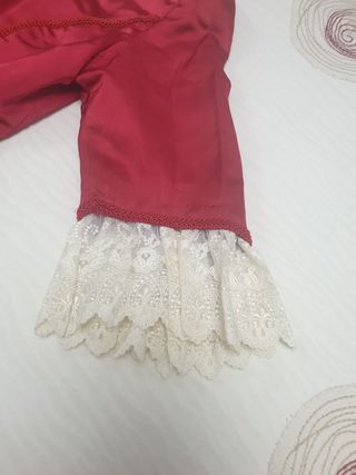 Corpiño fallera adulta  rojo-granate