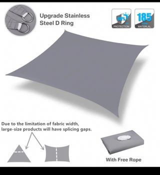 Toldo 5m x 4m Gris Oscuro