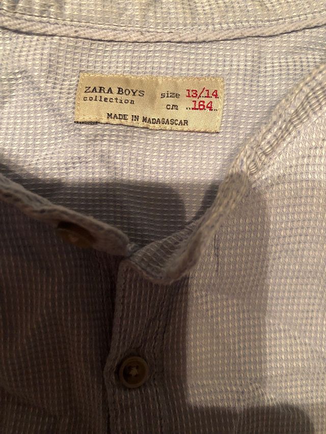 14 años. Camisa de manga larga 14 años. Zara boys.