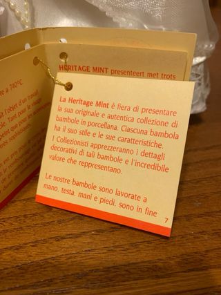 Bambola Heritage Mint da collezione