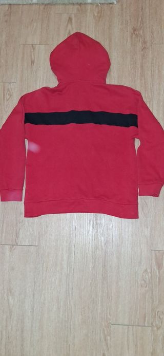 Sudadera roja y negra 13-14 años