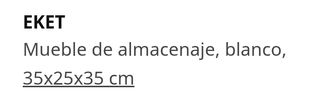 Mueble de almacenaje eket de ikea.