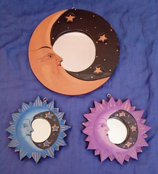 Cuadros/espejo sol y luna.