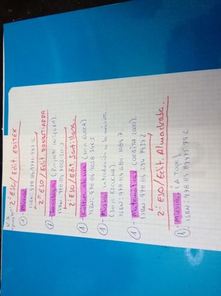Vendo libros de texto segundo de ESO