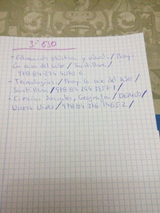 Libros de texto tercero de ESO